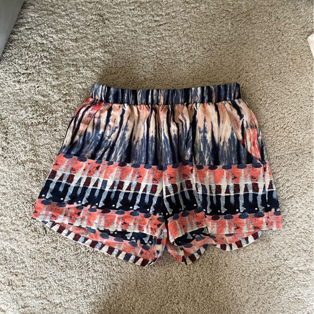 Pink white and navy shorts - Size 2